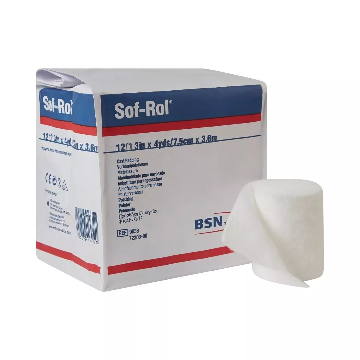 Sof Rol White Rayon Undercast Cast Padding