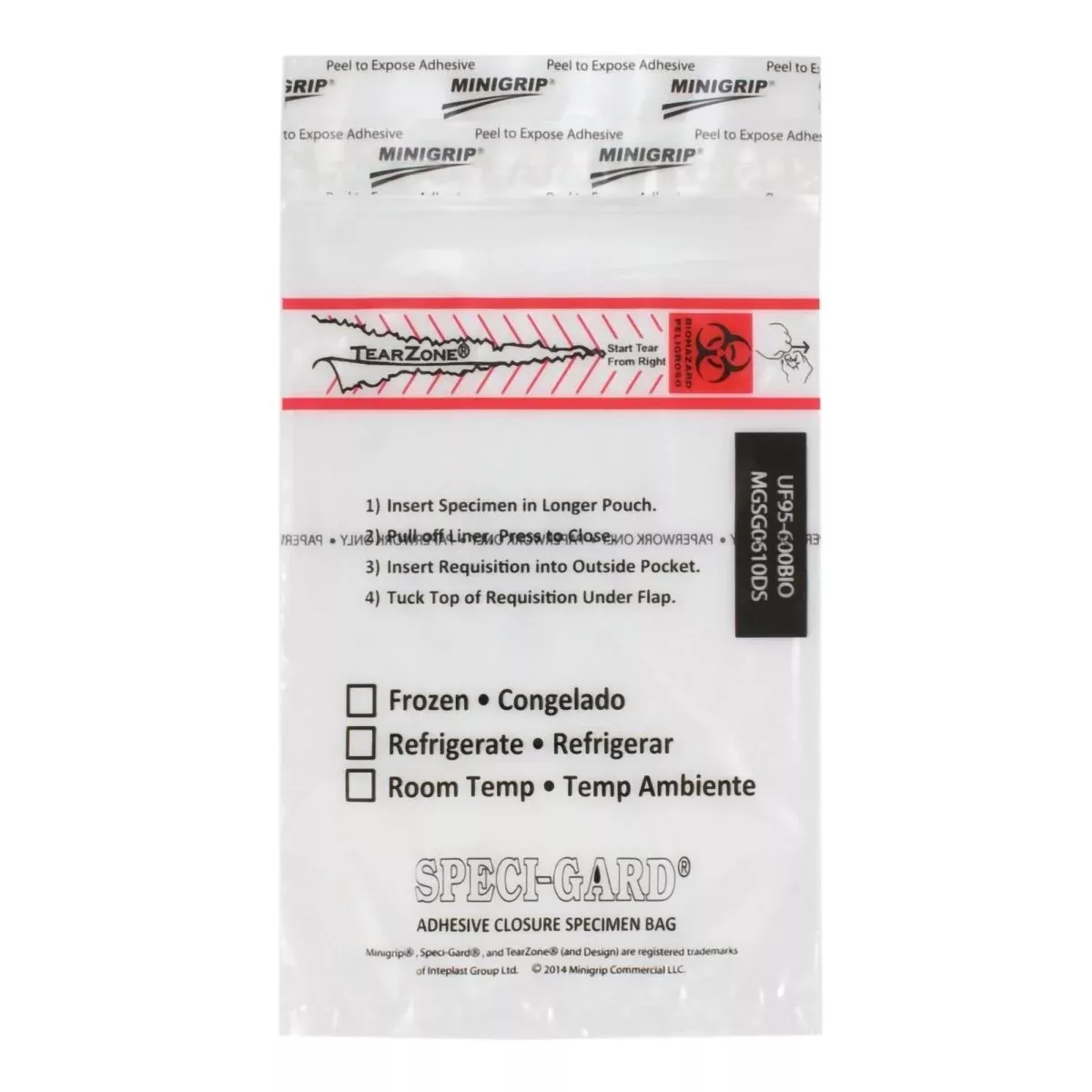 Speci Gard Specimen Transport Bag With Document Pouch