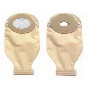 Special Oval Drain Pouch with Barrier Pre-Cut 1" x 1-1/4" Opening Deep Convex Rollup