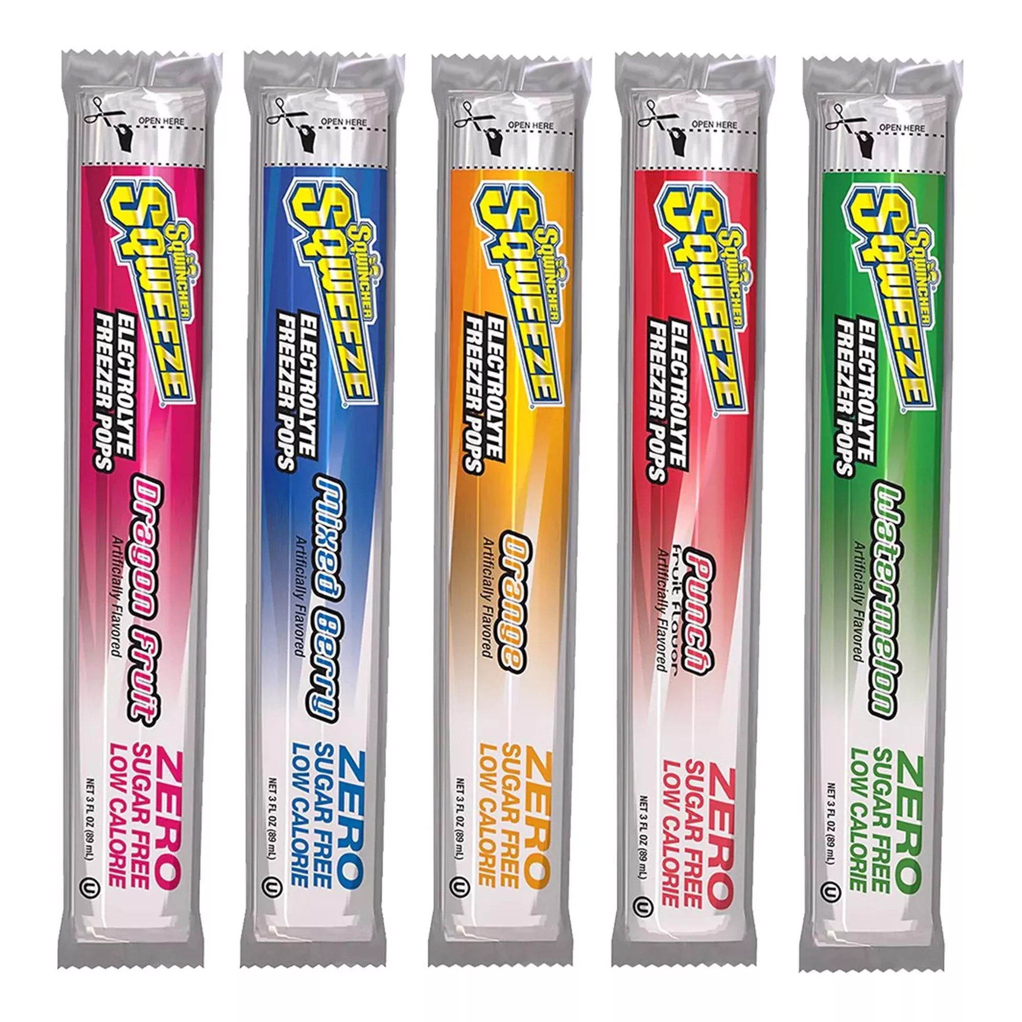 Sqwincher Zero Assorted Flavors Electrolyte Replenishment Freezer Pop