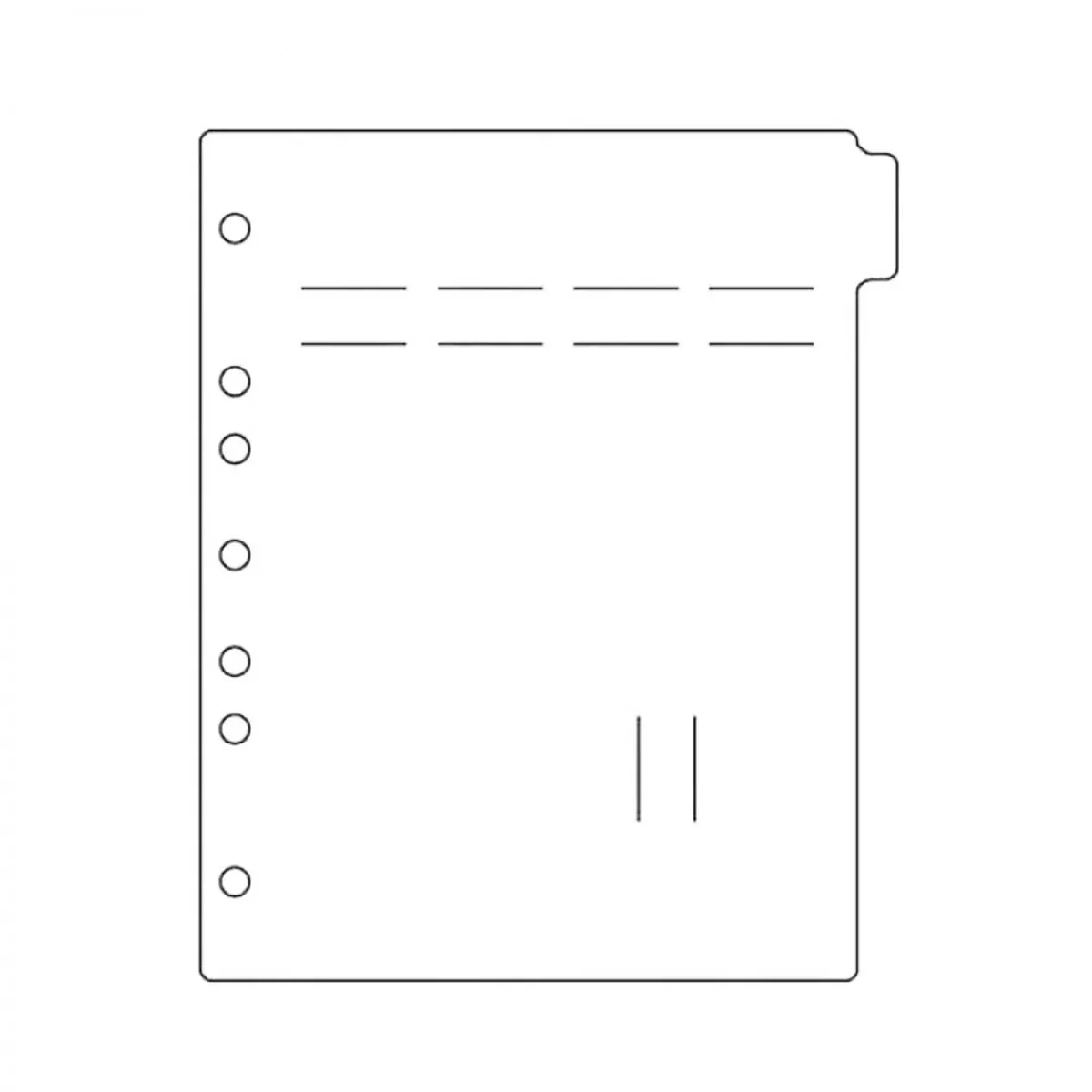 Stat Flag Side-Open Alert Divider Page Accommodates 5 Flags Poly White 9" X 11" - 1 Each