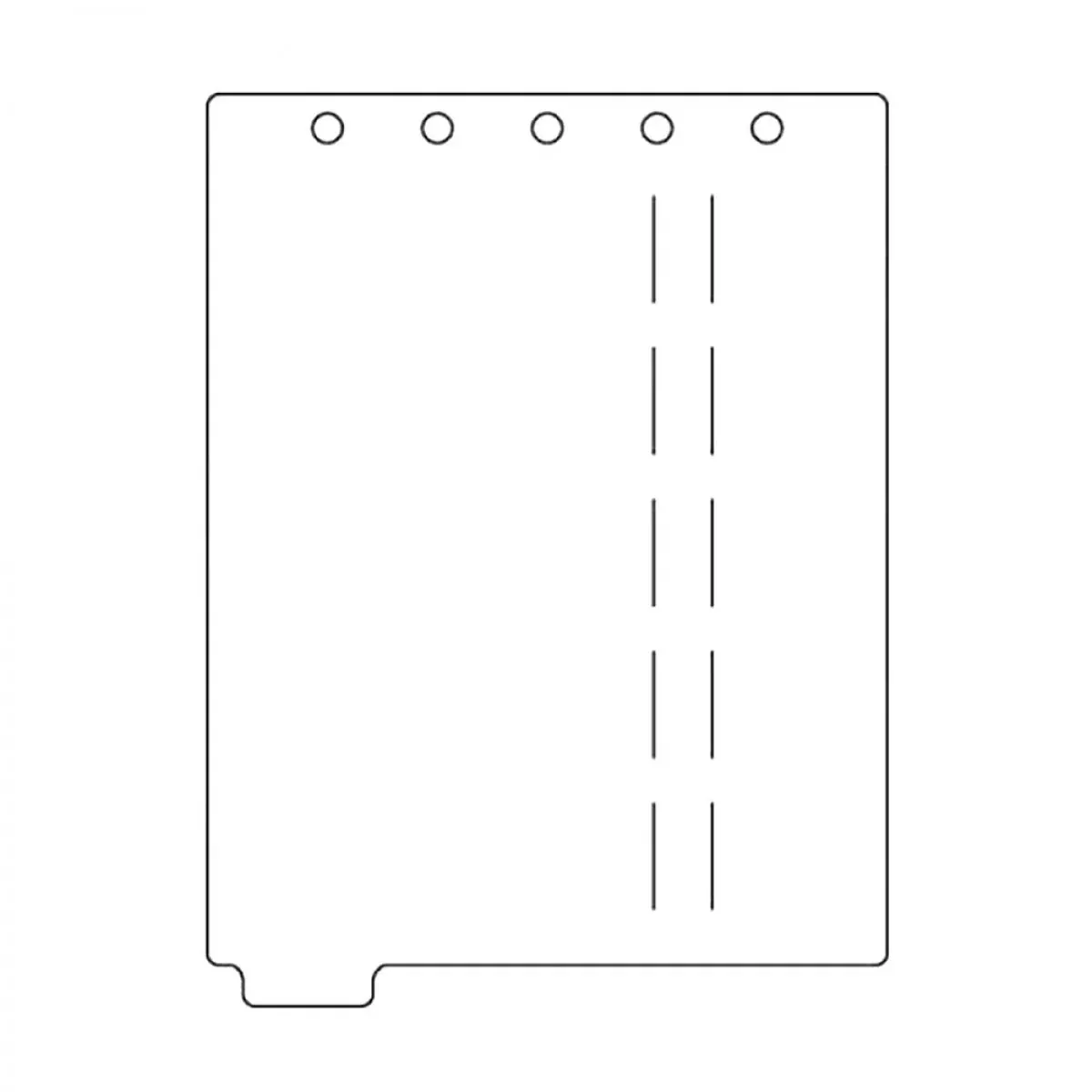 Stat Flag Top-Open Alert Divider Page Accommodates 5 Flags Poly White 9" X 11" - 1 Each