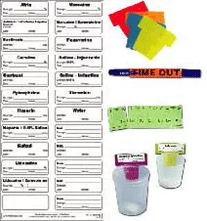 Sterile Label Kit Includes 48 Labels, Flags, Dual-Tip Sterile Marker, Specimen Strip, Time-Out Reminder, And Ruler (Permanent) 2 1 7/8" X 9/16" White - 50 Per Case