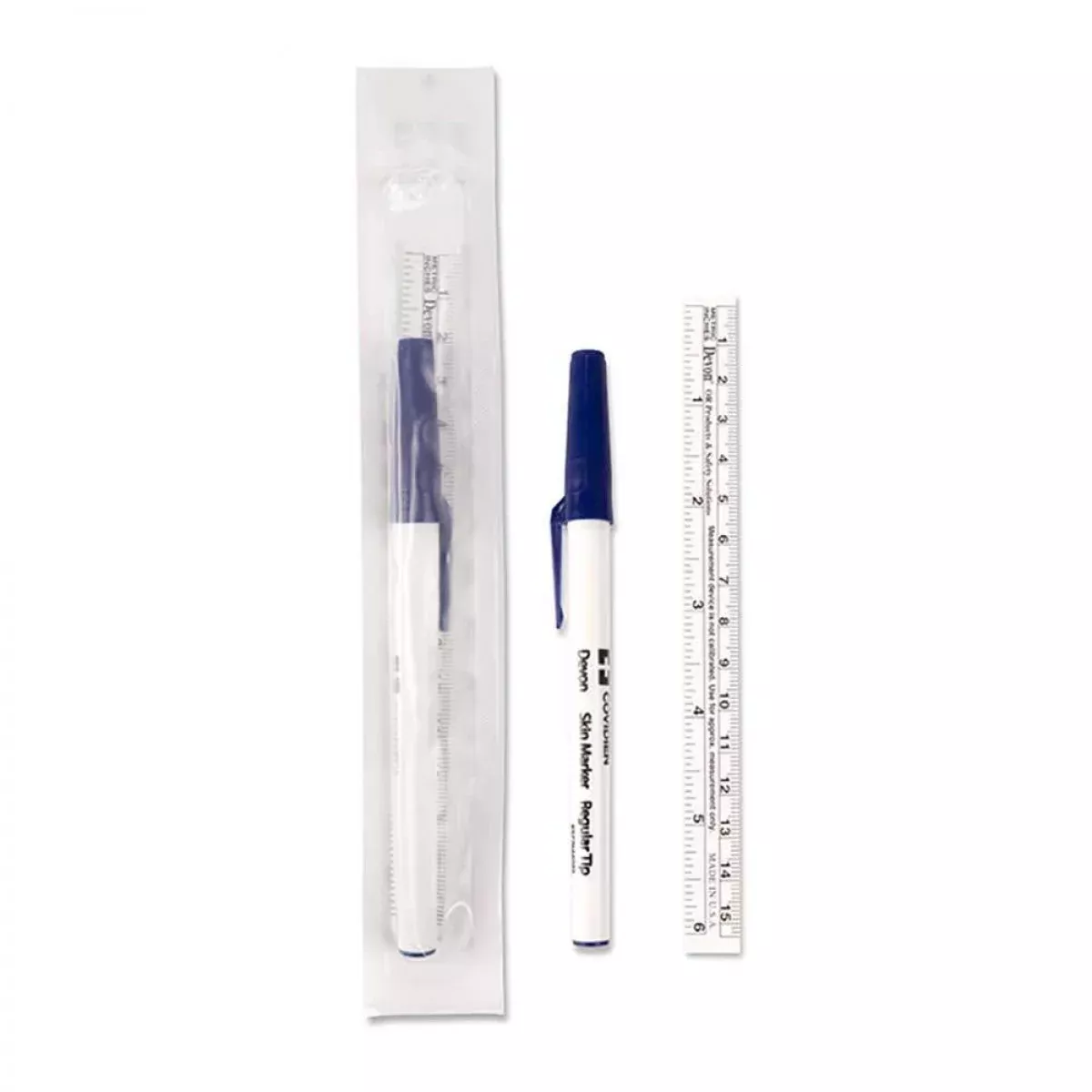 Sterile Skin Marking Pen Includes Ruler Gentian Violet - 100 Per Case
