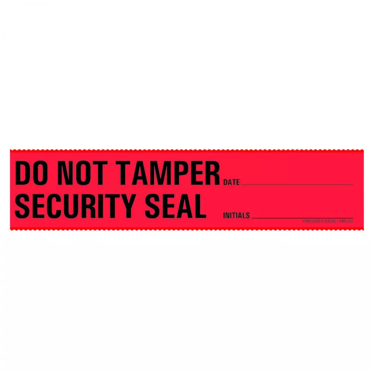 Tamper Evident Label (Synthetic, Permanent) 6 1/2" X 1 1/2" Red - 200 Per Roll