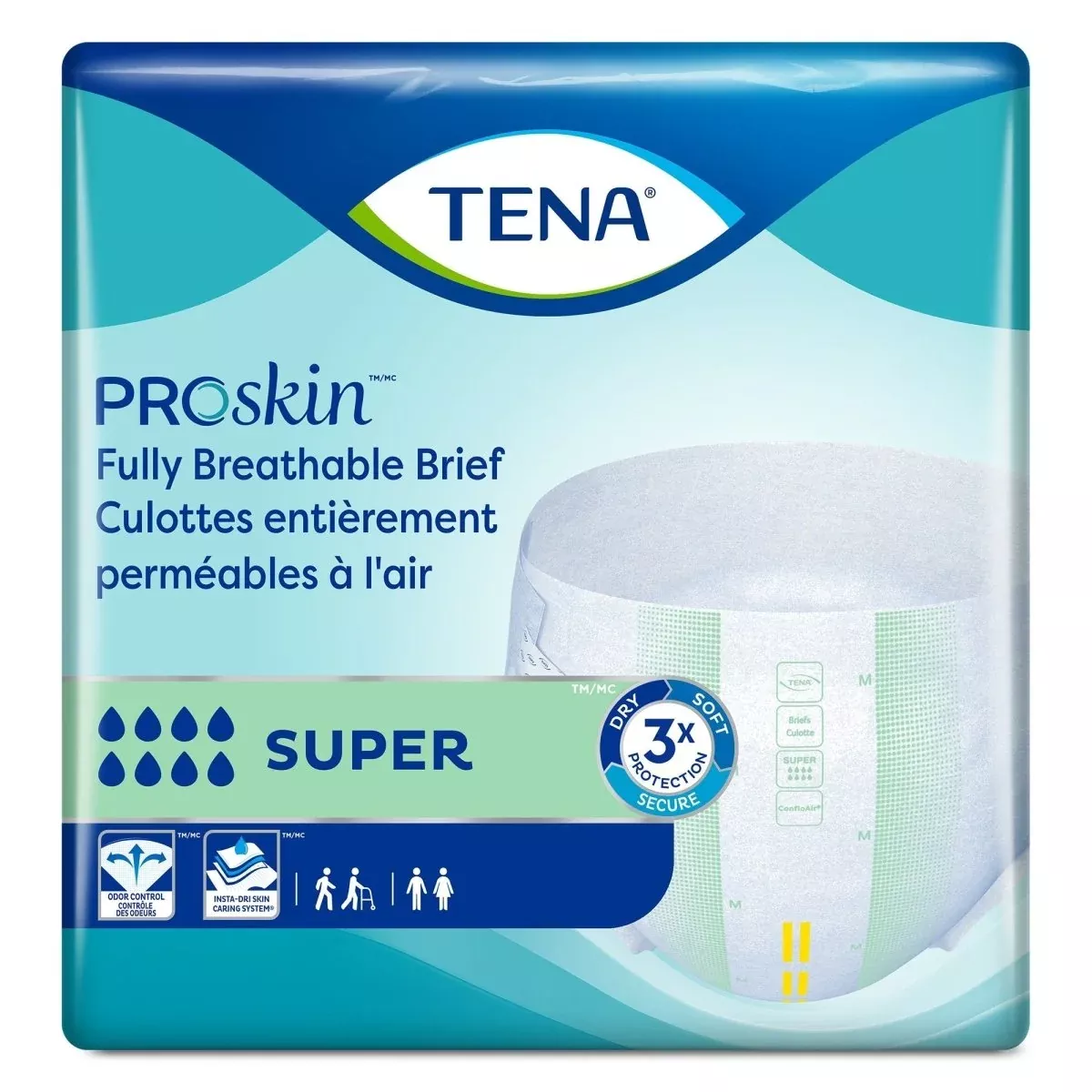 Tena ProSkin Super Incontinence Briefs