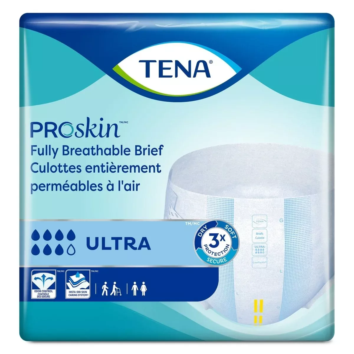 Tena ProSkin Ultra Fully Breathable Incontinence Briefs