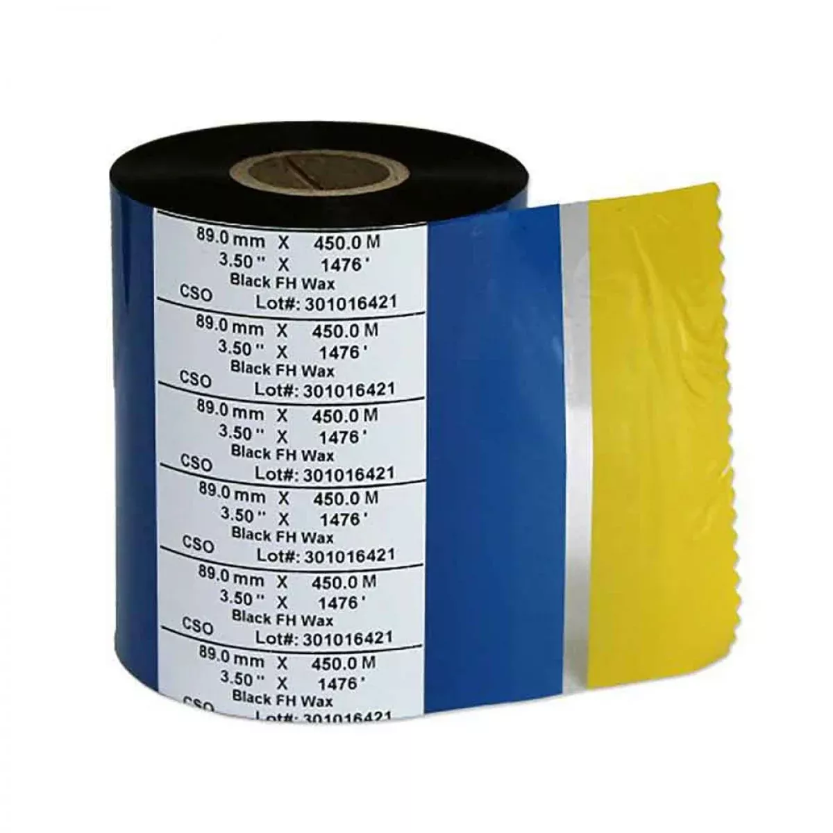 Thermal Transfer Ribbon Wax 3.27" X 1476' Black 6 Per Box