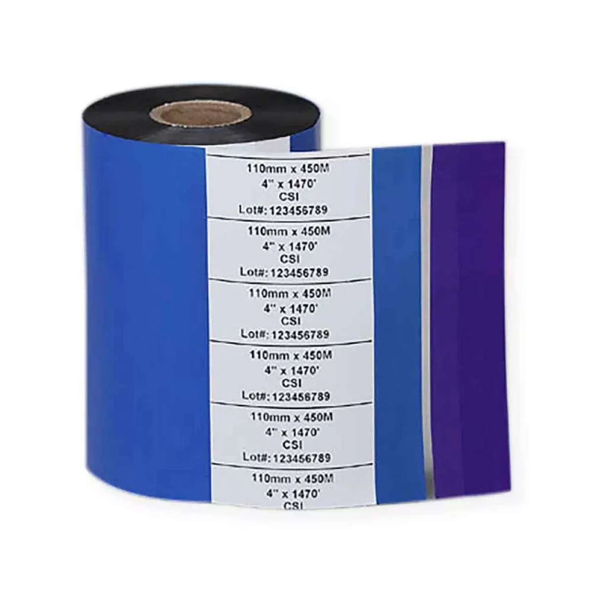 Thermal Transfer Ribbon Wax 4.09" X 502' Black 6 Per Box