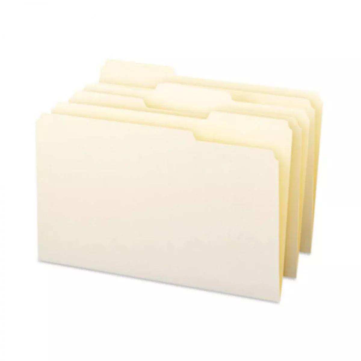 Top Tab Folder, Fastener Position #1, 11Pt Manila, 1/3 Cut Assorted, 11 3/4" X 9 1/2" 2Ply 250 Per Case