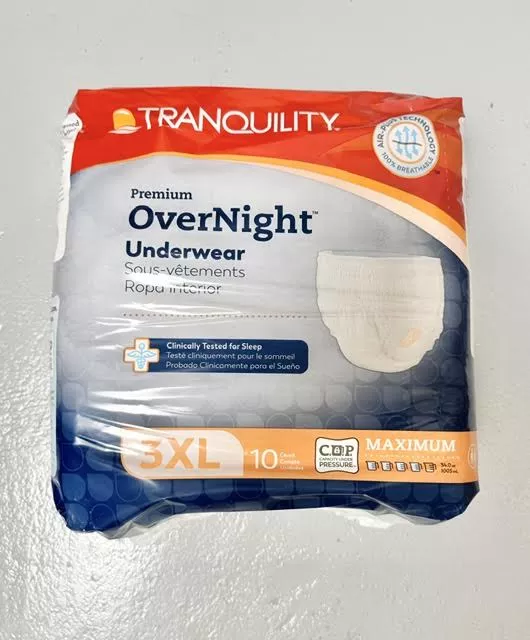 Tranquility Premium OverNight Disposable Absorbent Underwear, 3XL | Principle Business Enterprises 2119