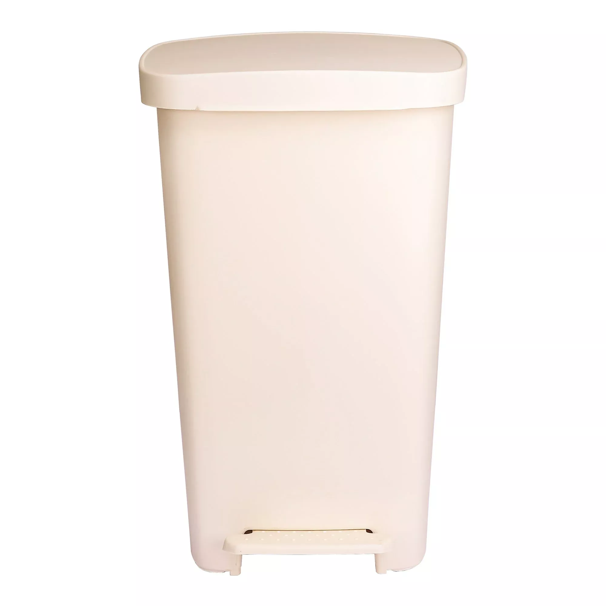 Trash Can McKesson 52 Quart / 13 gal. Beige Plastic Rectangular