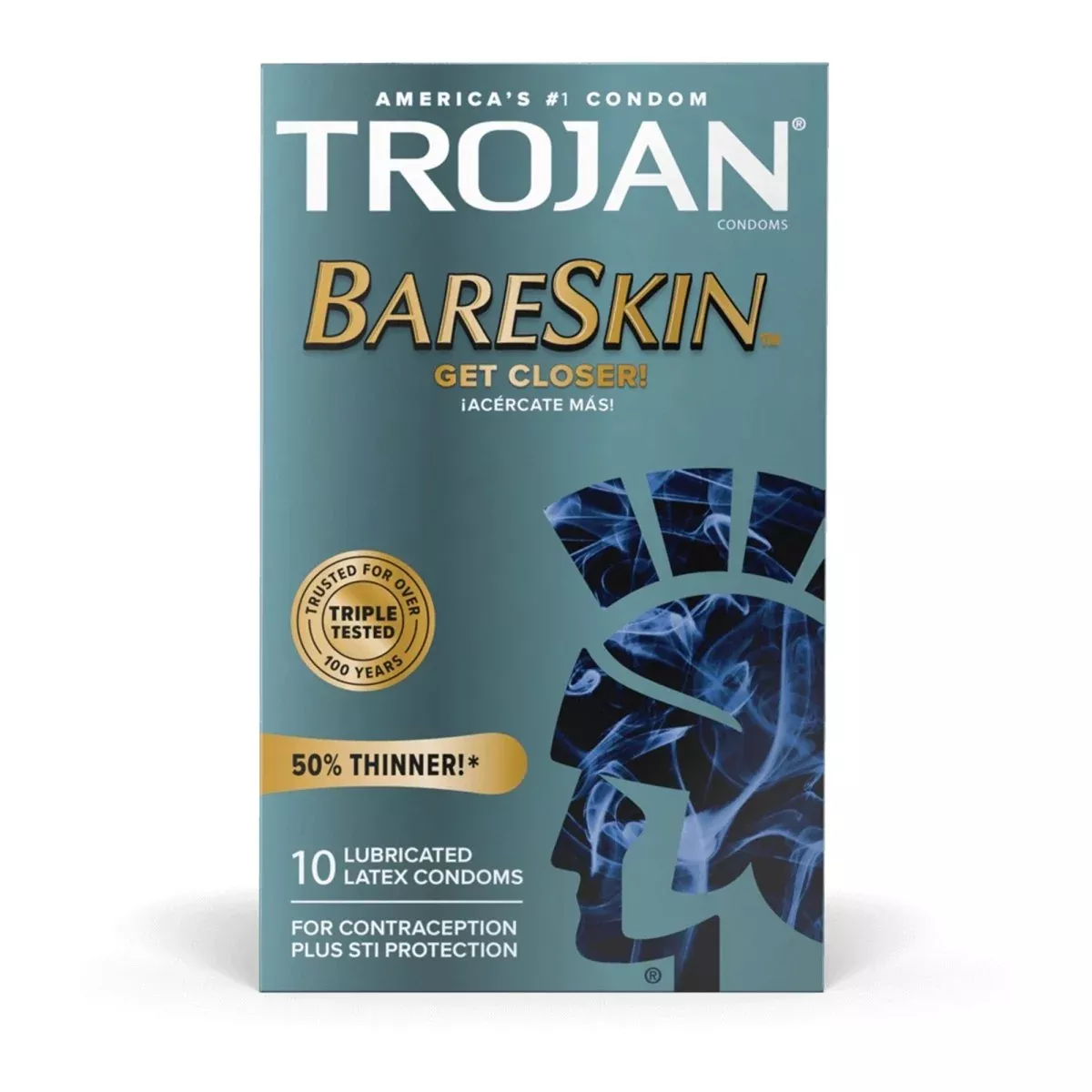 Trojan Bareskin Lubricated Latex Condom