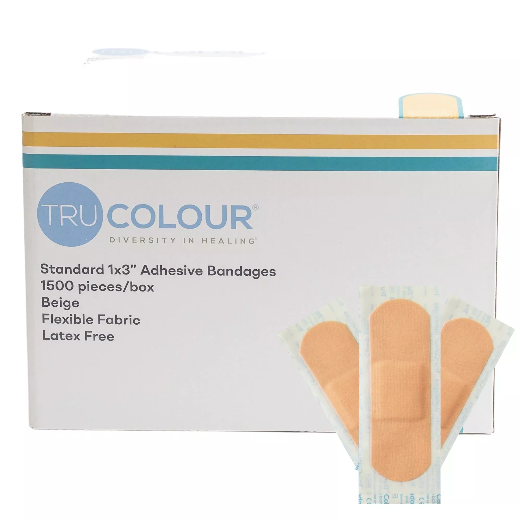 TruColour Beige Adhesive Strip, 1 x 3 Inch