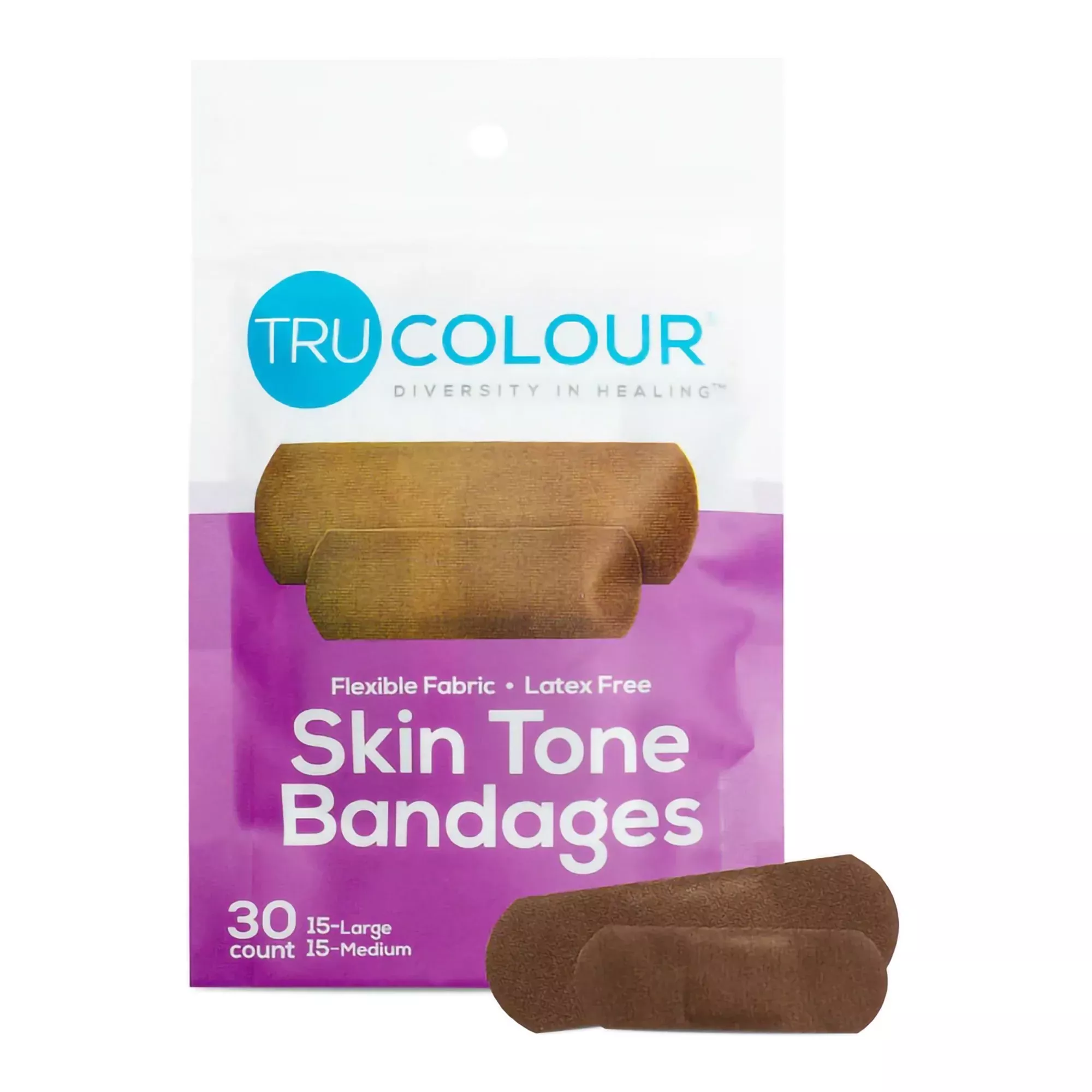 TruColour Dark Brown Adhesive Strip, 1 x 3 Inch