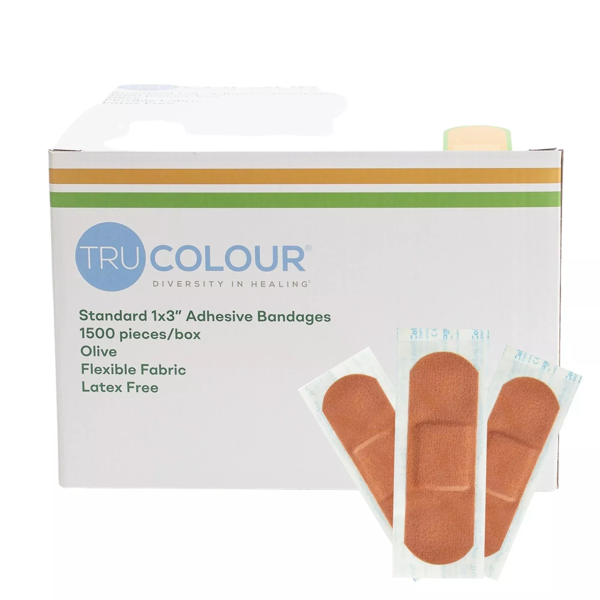 TruColour Olive Adhesive Strip, 1 x 3 Inch