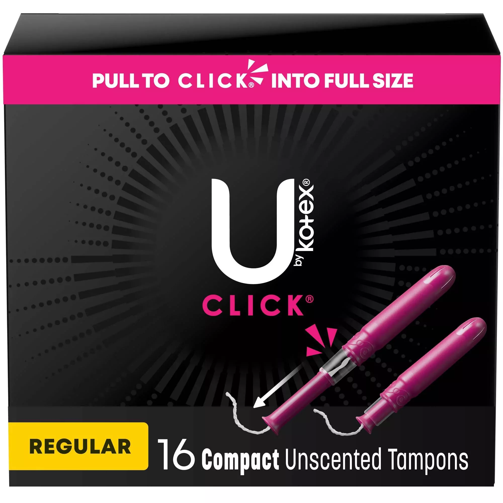 U By Kotex Click Compact Tampons, Regular
