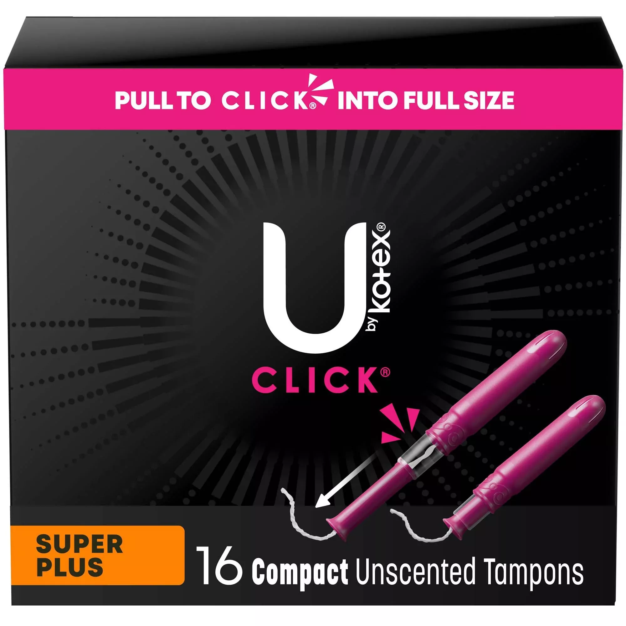 U By Kotex Click Compact Tampons Super Plus Unscented