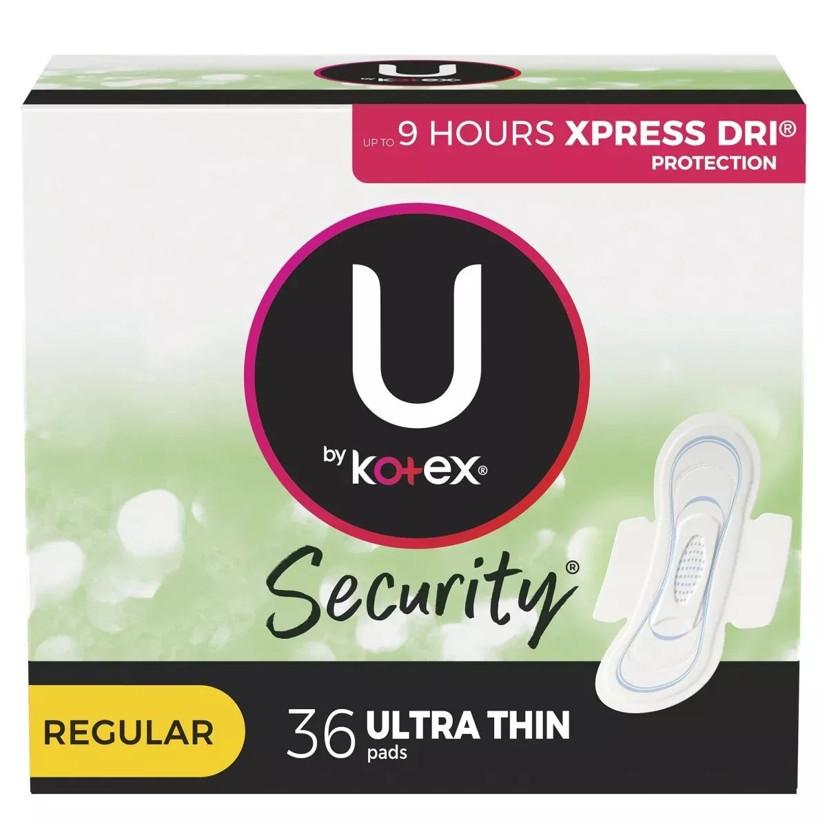 U By Kotex Security Ultra Thin Pads With Wings