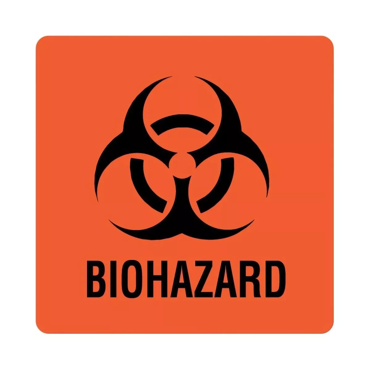 United Biohazard Warning Label