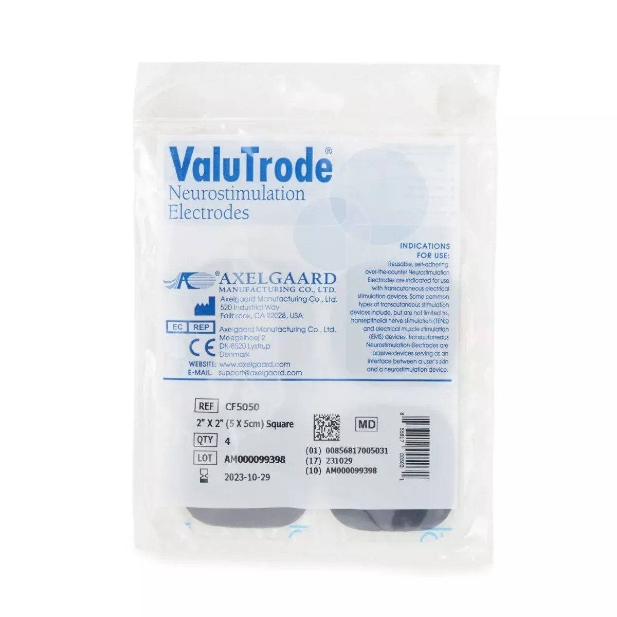 Valutrode Neurostimulation Electrode For Tens Units