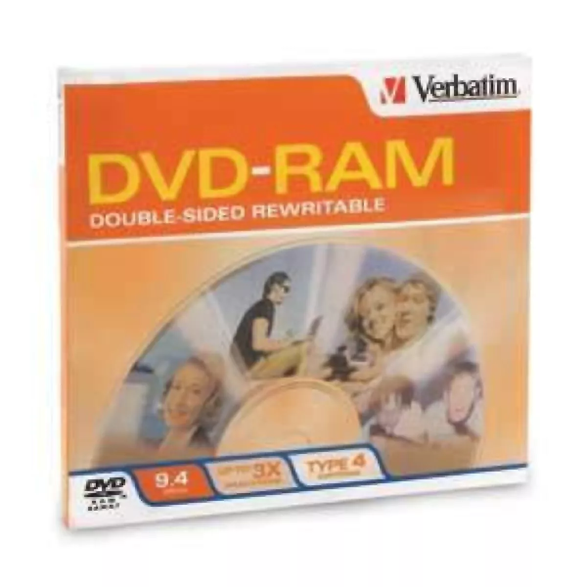 Verbatim Dvd 120Min 3X Double Side Removable Silver 9.4Gb 1 Per Each