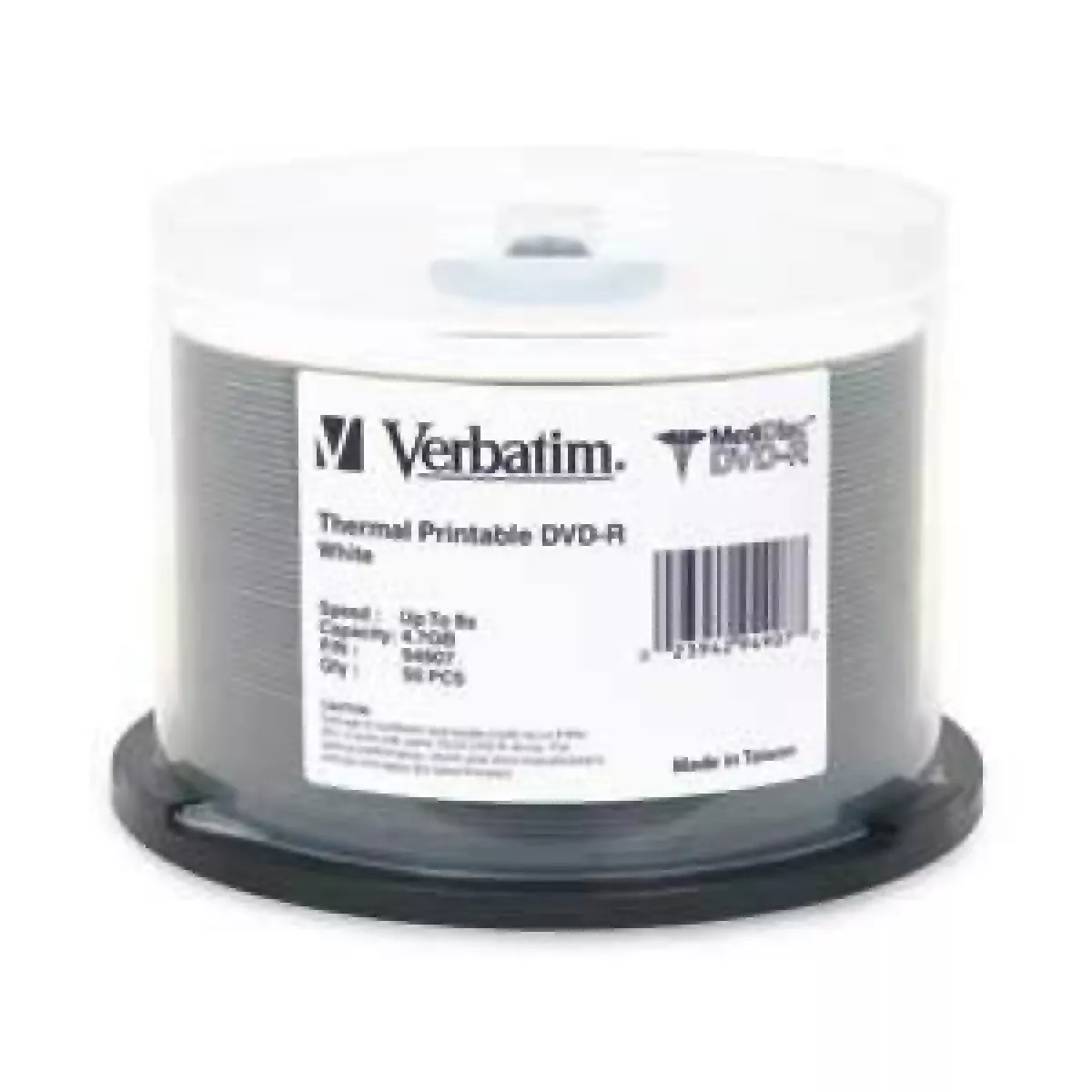 Verbatim Dvd 120Min 8"X Thermal White 4.7Gb 50 Per Pack