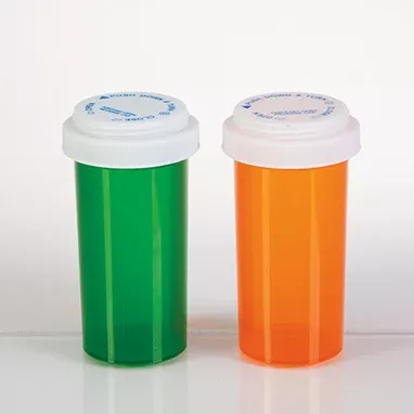 Vials with Reversible Caps, 40 Dram