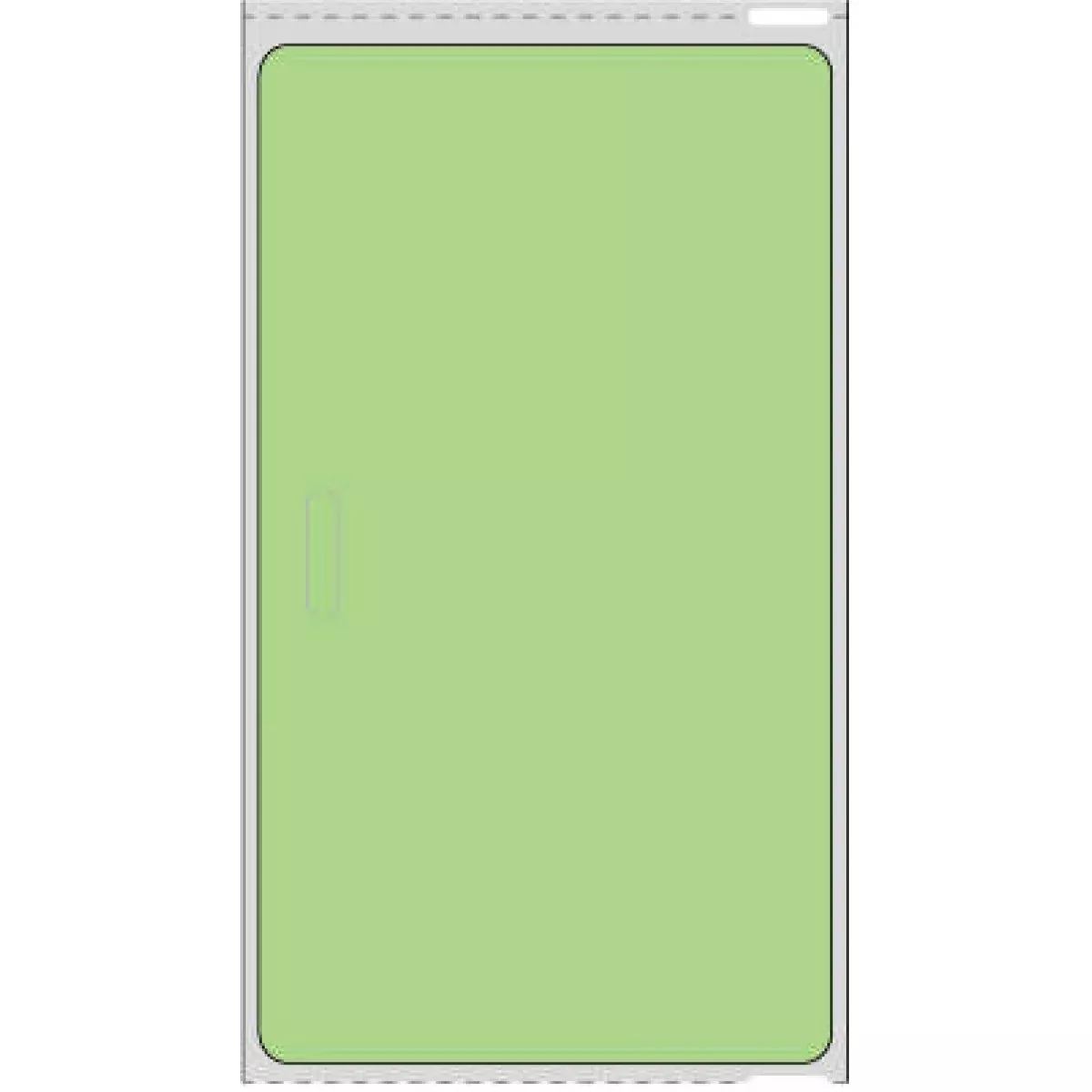Visitor Pass Label Compatible With Dymo Printer (Direct Thermal Paper) (Permanent) 5/16" X 4" Fluorescent Green - 250 Per Roll