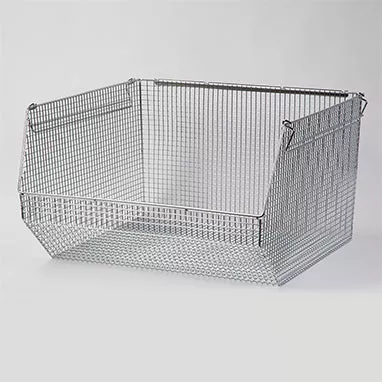 Wire Mesh Stack and Hang Bin, 18x11x18.5 H-18931-13082