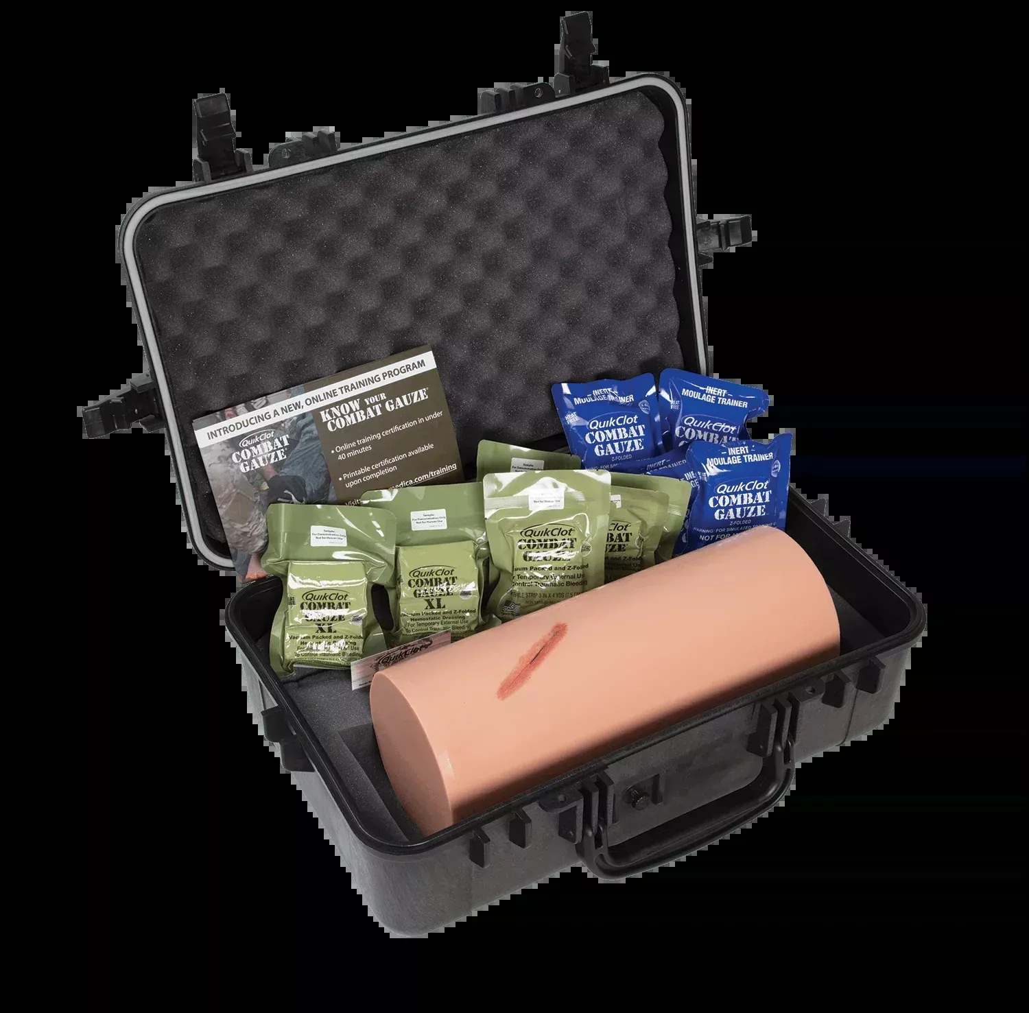 Z-Medica Hemorrhage Control Training Kit with QuikClot Combat Gauze