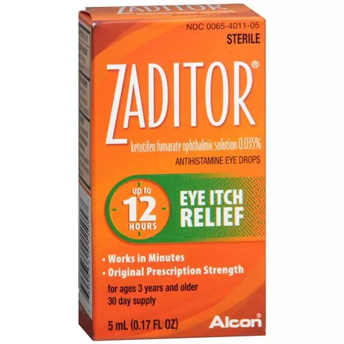 Zaditor Allergy Eye Relief Eye Drops 0.17 oz., Pack of 1