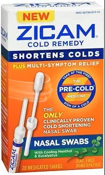 Zicam Cold Remedy Medicated Nasal Swabs