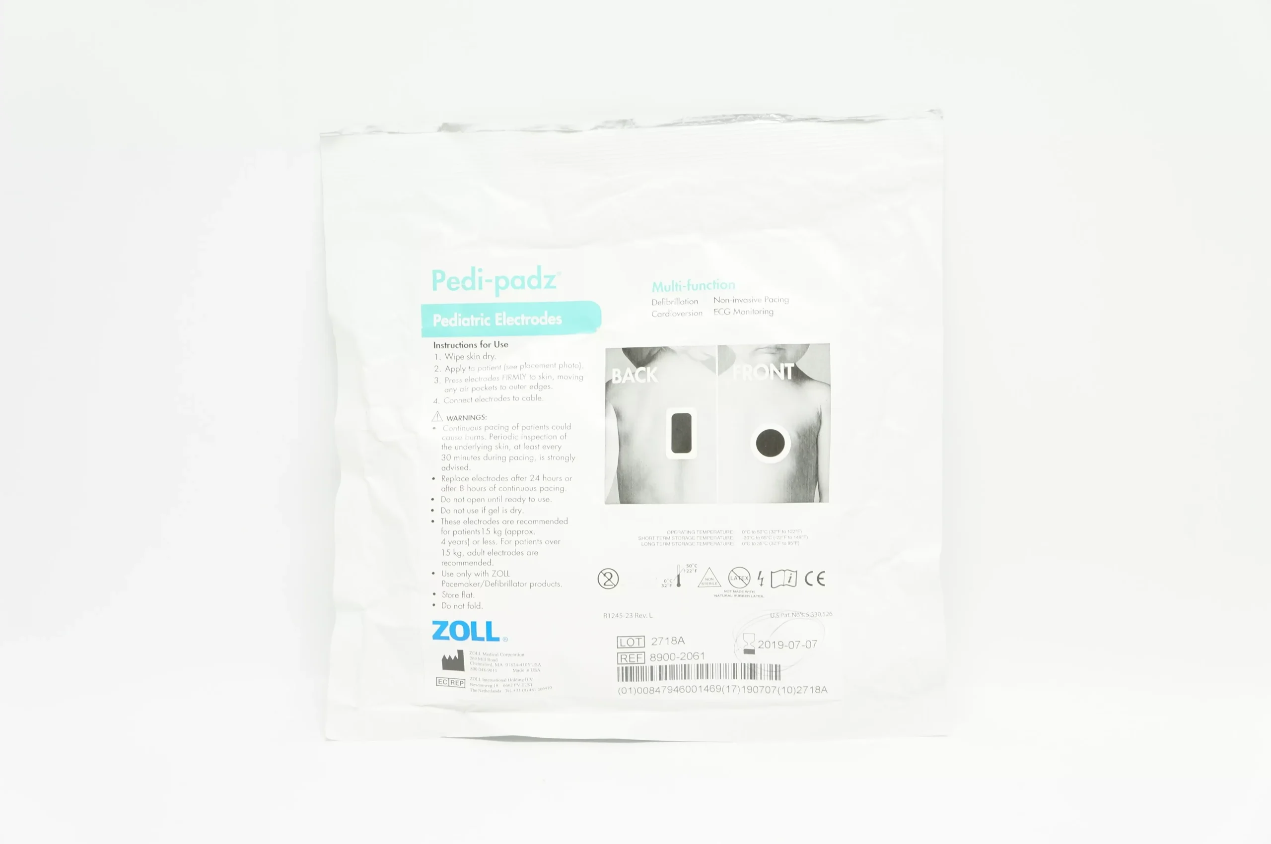 Zoll8900-2061 Pedi-padzPediatric Electrodes (x)